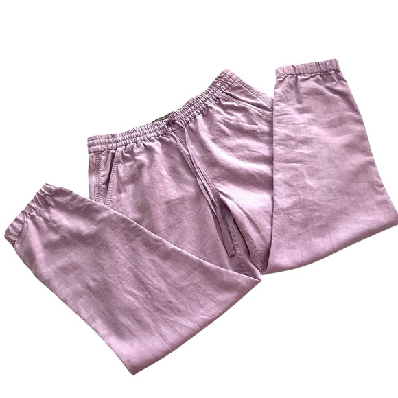 J. Crew Purple Sweatpants Elastic Cuffs Relaxed Fit - Picture 3 of 13